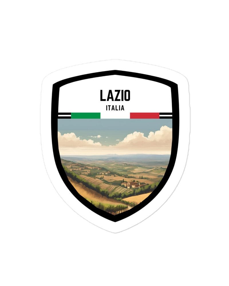 Adesivo Regione Lazio - Sticker da Viaggio Ricordo per Motociclisti e Viaggiatori