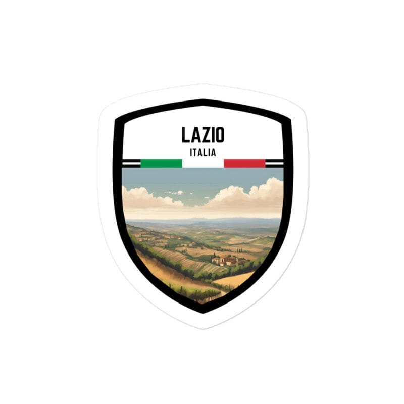 Adesivo Regione Lazio - Sticker da Viaggio Ricordo per Motociclisti e Viaggiatori