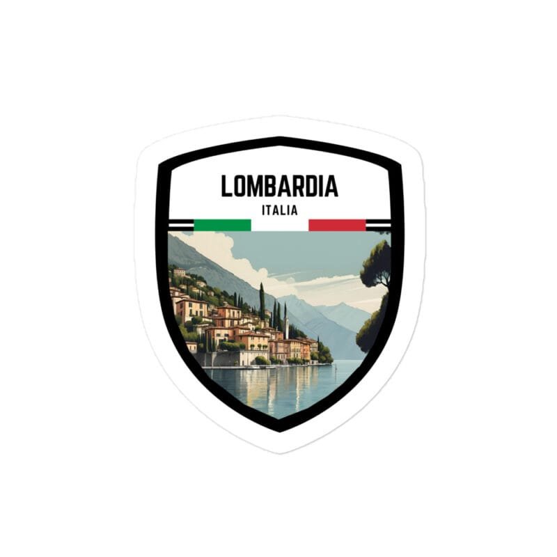 Adesivo Regione Lombardia – Sticker da Viaggio Ricordo per Motociclisti e Viaggiatori