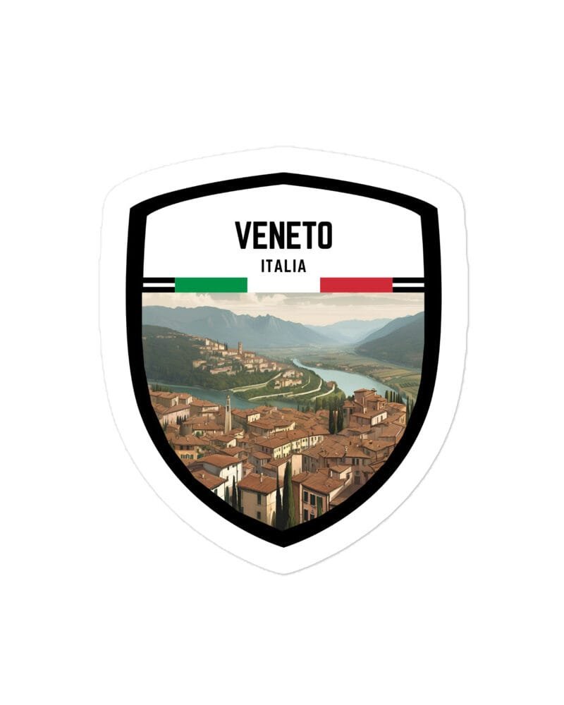 Adesivo Regione Veneto - Sticker da Viaggio Ricordo per Motociclisti e Viaggiatori