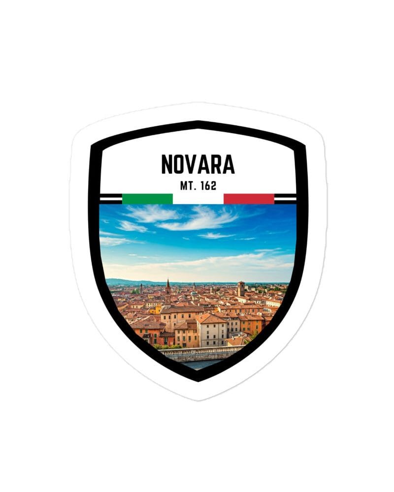 Adesivo Novara – Sticker da Viaggio Ricordo per Motociclisti e Viaggiatori