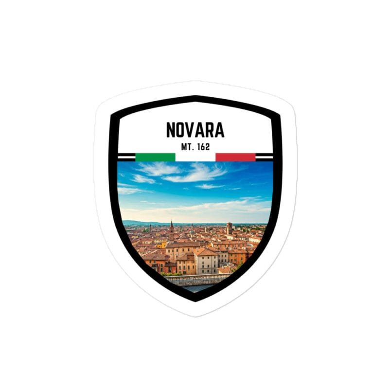 Adesivo Novara – Sticker da Viaggio Ricordo per Motociclisti e Viaggiatori