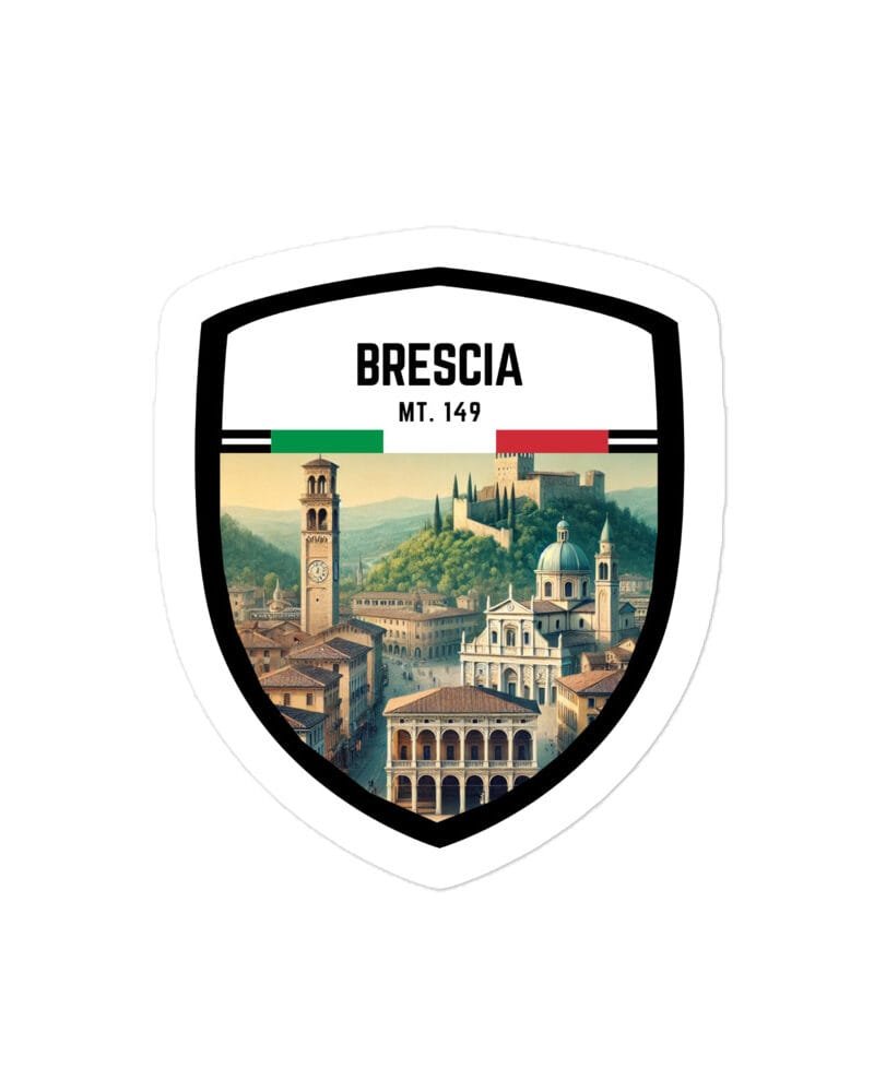 Adesivo Brescia – Sticker da Viaggio Ricordo per Motociclisti e Viaggiatori