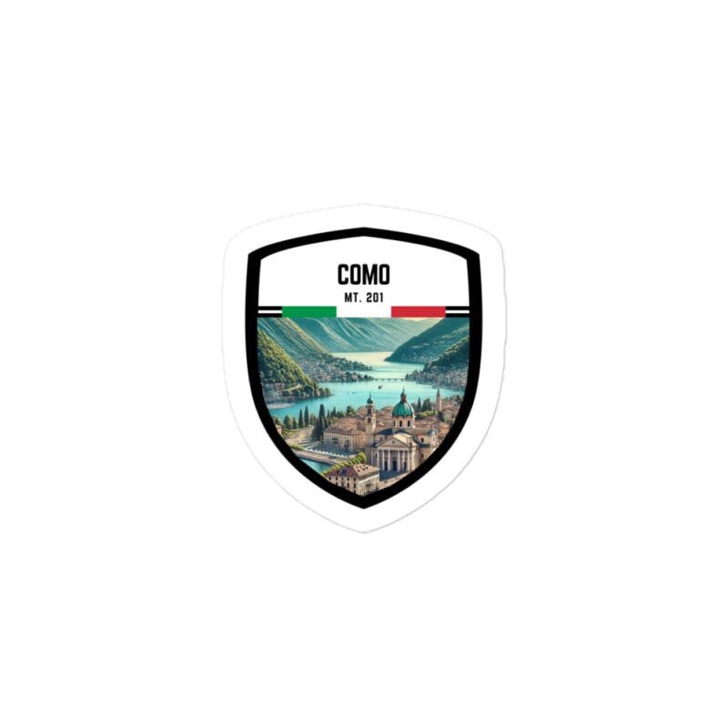 Adesivo Como – Sticker da Viaggio Ricordo per Motociclisti e Viaggiatori