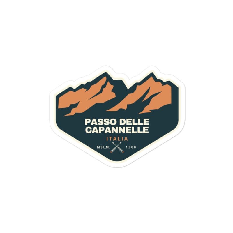 Adesivo Passo delle Capannelle – Sagoma Montagna per collezionisti e viaggiatori