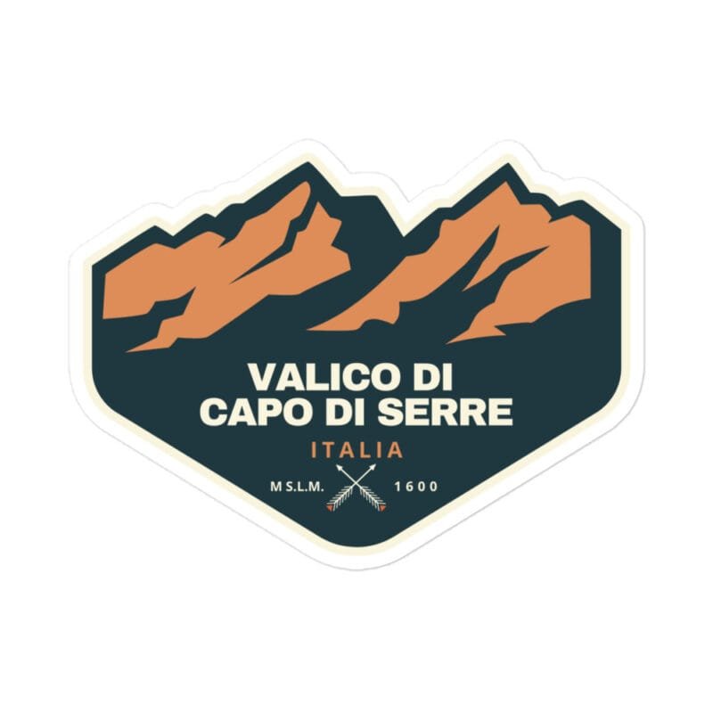 Adesivo Valico di Capo di Serre – Sagoma Montagna per collezionisti e viaggiatori