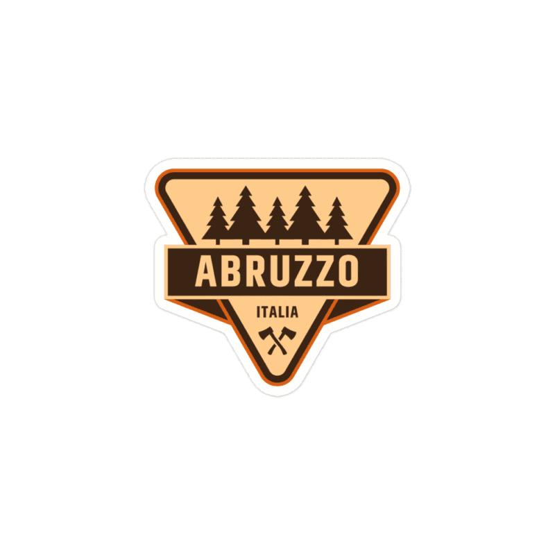 Adesivo in vinile Regione Abruzzo - Modello Bosco