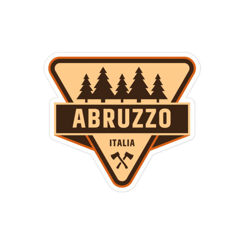 Adesivo in vinile Regione Abruzzo - Modello Bosco