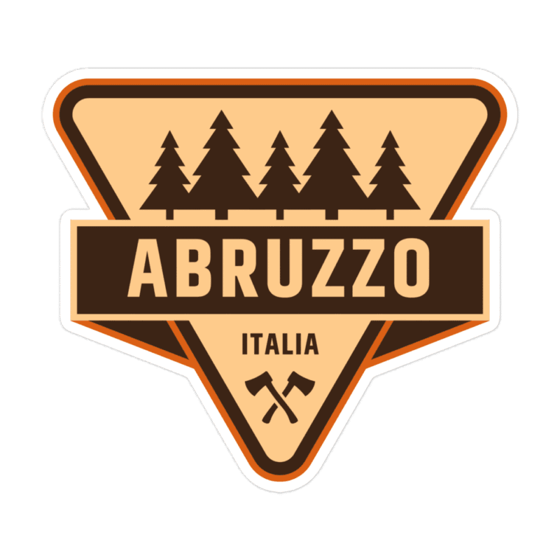 Adesivo in vinile Regione Abruzzo - Modello Bosco